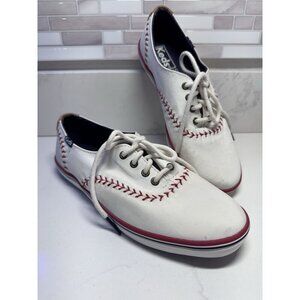 Keds Shoes Ortholite White Baseball Softball Slip-on Stitch - Women 5.5 - Kids 4